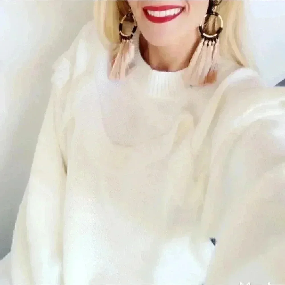 STEPH Cream Knit Sweater